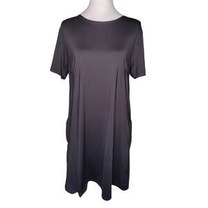 Origamei Foldwear Tunic Dress Hidden Pocket Momo Dress Black Large